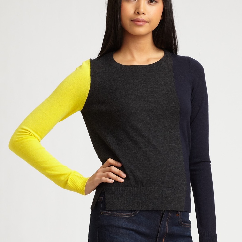 Theory Abner Colorblock Woolrich Sweater
